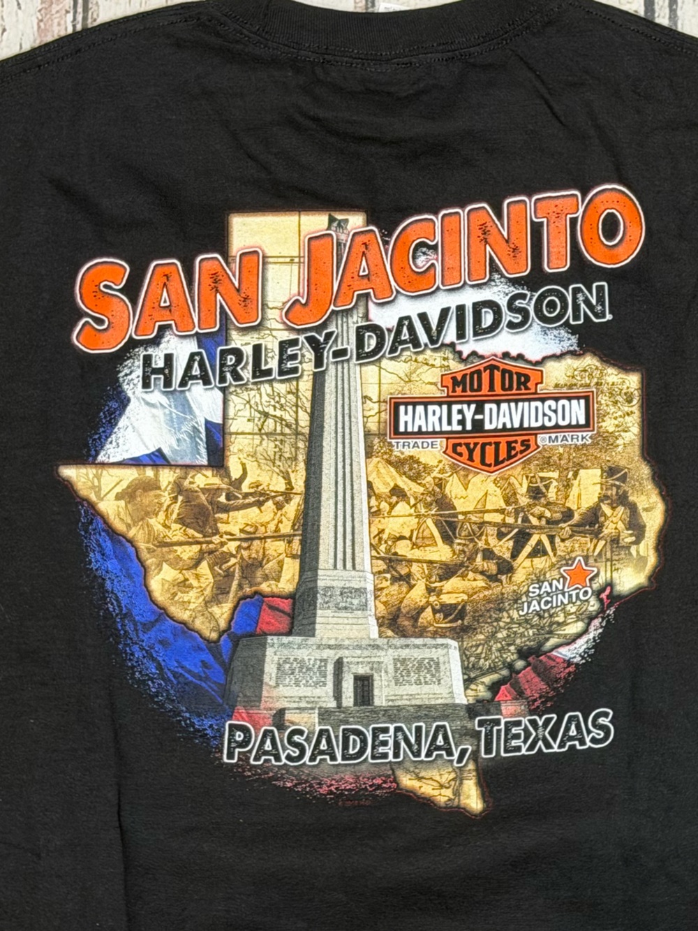 Harley-Davidson Motorcycles Texas Biker Crewneck Men's Tshirt - Picture 4 of 7